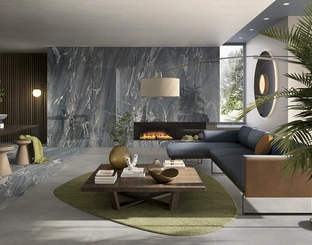 Piastrelle effetto marmo Noblesse Blu River di Lea Ceramiche
