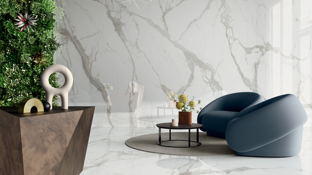 Piastrelle effetto marmo Noblesse Calacatta Prestige di Lea Ceramiche