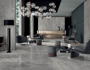 Piastrelle effetto marmo Noblesse Gray Marble di Lea Ceramiche