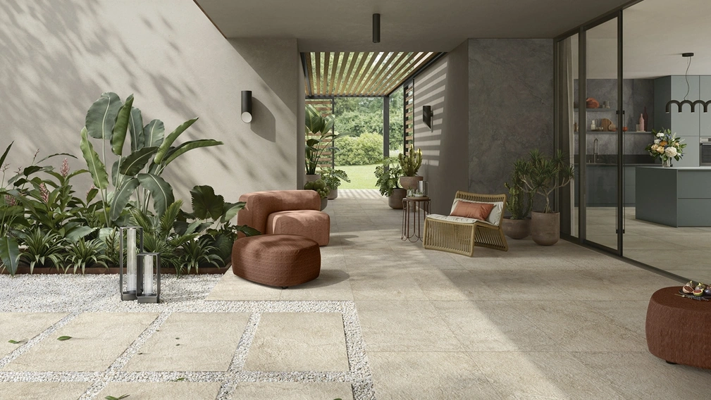 Piastrelle effetto pietra Pulse Sand di Lea Ceramiche