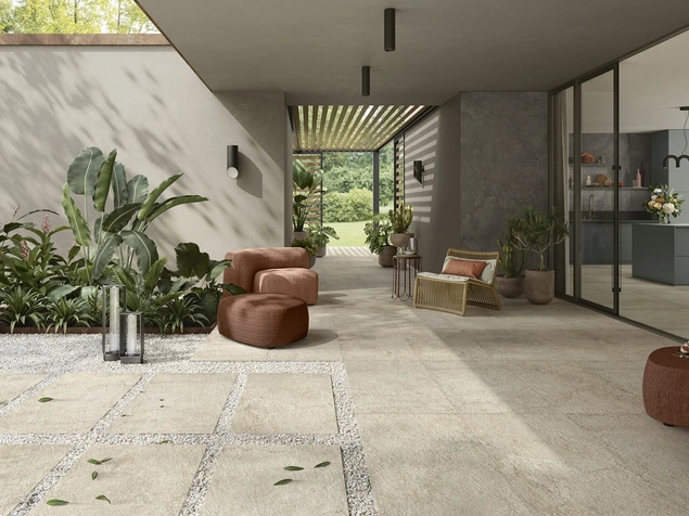 Piastrelle effetto pietra Pulse Sand di Lea Ceramiche