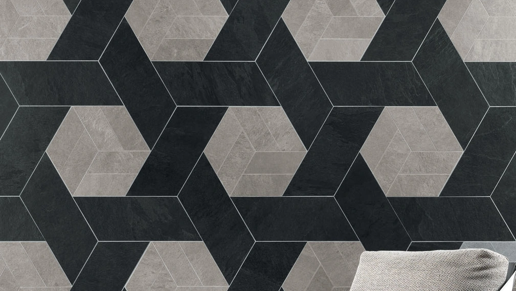 Piastrelle Waterfall Dark Flow Basket di Lea Ceramiche